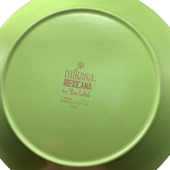 VINTAGE MIKASA MEXICANA BY BEN SEIBEL LA MANCHA 614 JAPAN 10.5" DINNER PLATE - Picture 5 of 5